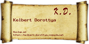 Kelbert Dorottya névjegykártya